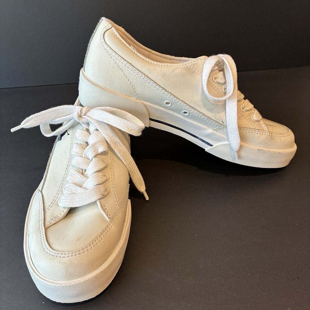 Vintage Polo Ralph Lauren Women's Leather Sneakers White Size 9B